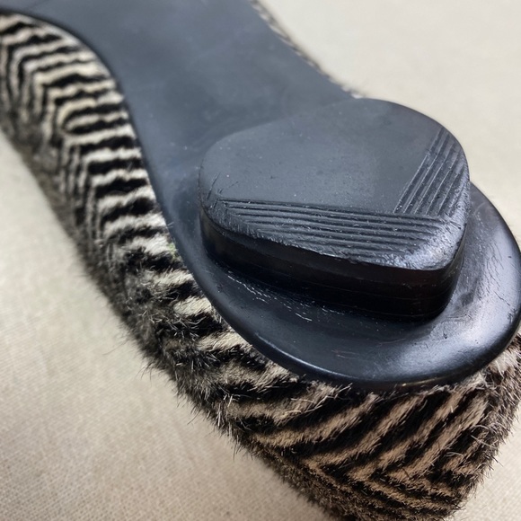 Cole Haan Calf Hair Zebra Print Ballet Flats 10B - Picture 14 of 16